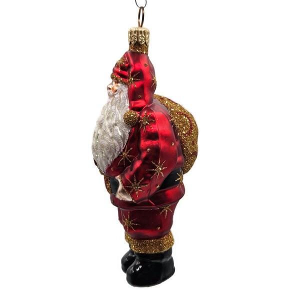 Patricia Breen Nordstrom Santa Claus Red Moon Star Celestial Christmas Ornament - Picture 6 of 10